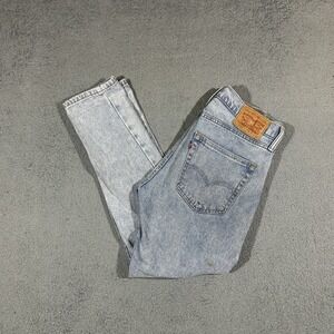 Levis 512 Jeans Mens 31x30 Blue Light Wash Slim Tapered Stretch Denim #2431